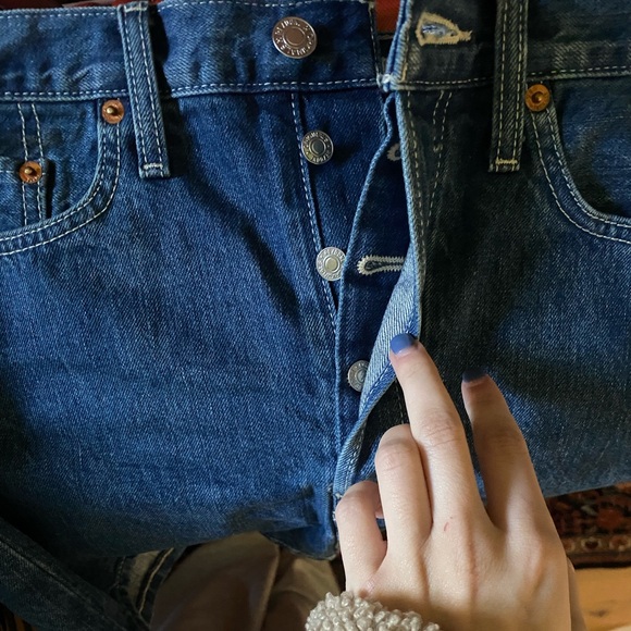 Re/Done denim mini skirt - Picture 4 of 4